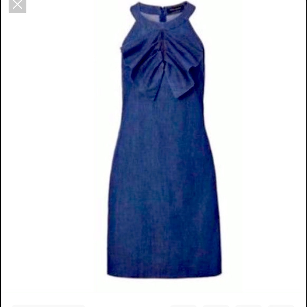 Banana republic denim halter dress